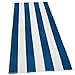 KAUFMAN- BLUE CABANA STRIPE, LARGE BEACH AND POOL TOWELS- SET OF 2. 100% COTTON . MAXIMUM ABSORBENCY