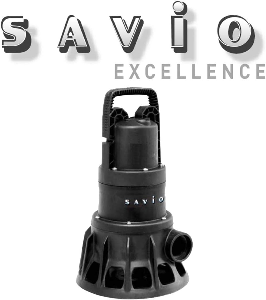 Savio Engineering WMS2050 Water Master Solids Handling Pump 2, 050 GPH, Black : Garden & Outdoor