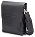 Marco Zarini Crossbody Bag For Men Eco Leather Briefcase Shoulder Bag Messenger Bag For iPad Mini (Black)