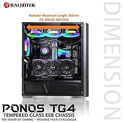 RAIJINTEK PONOS TG4, Mid-Tower PC Case, with