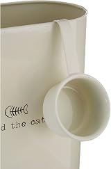 Premier Adore Pets Feed The Cat Food Storage Bin with Spoon 2.8 L Cream view 5