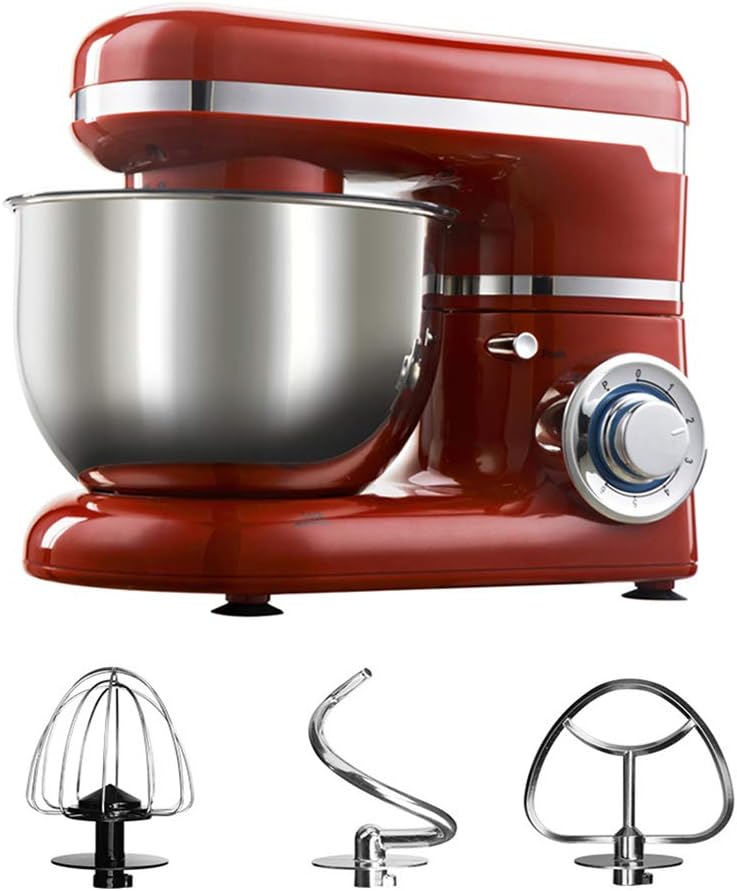 QETU Stand Mixer, 1200W 6-Speed Kitchen Food Stand Mixe, with 4L Stainless Steel Bowl, Dough Hook, Beater, Whisk Kitchen Electric Mixer