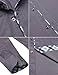 HOTOUCH Men's Slim Fit Dress Shirt Long Sleeve Business Casual Untuckit Shirts Dark Grey