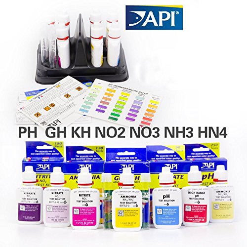 API test kit PH NO2 NO3 NH3 NH4 PH GH KH Ca PO4 fresh marine reef fish