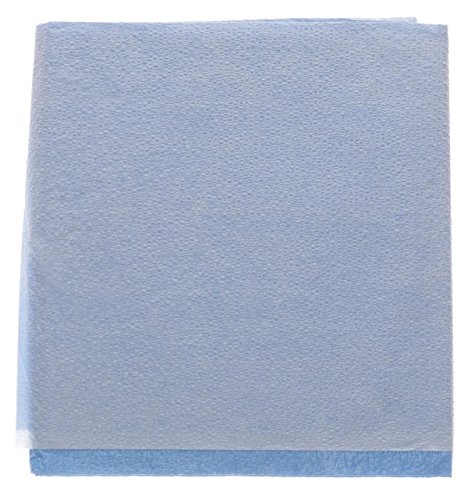 Medline NON24333 Disposable Tissue/Poly Flat Stretcher Sheets, 40"x72", Blue (Case of 50)