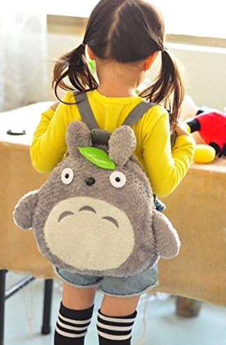 Etrony Children's Boys Girls Cartoon Animal Totoro Plush Backpack Toddler Kid's Backpack Schoolbag