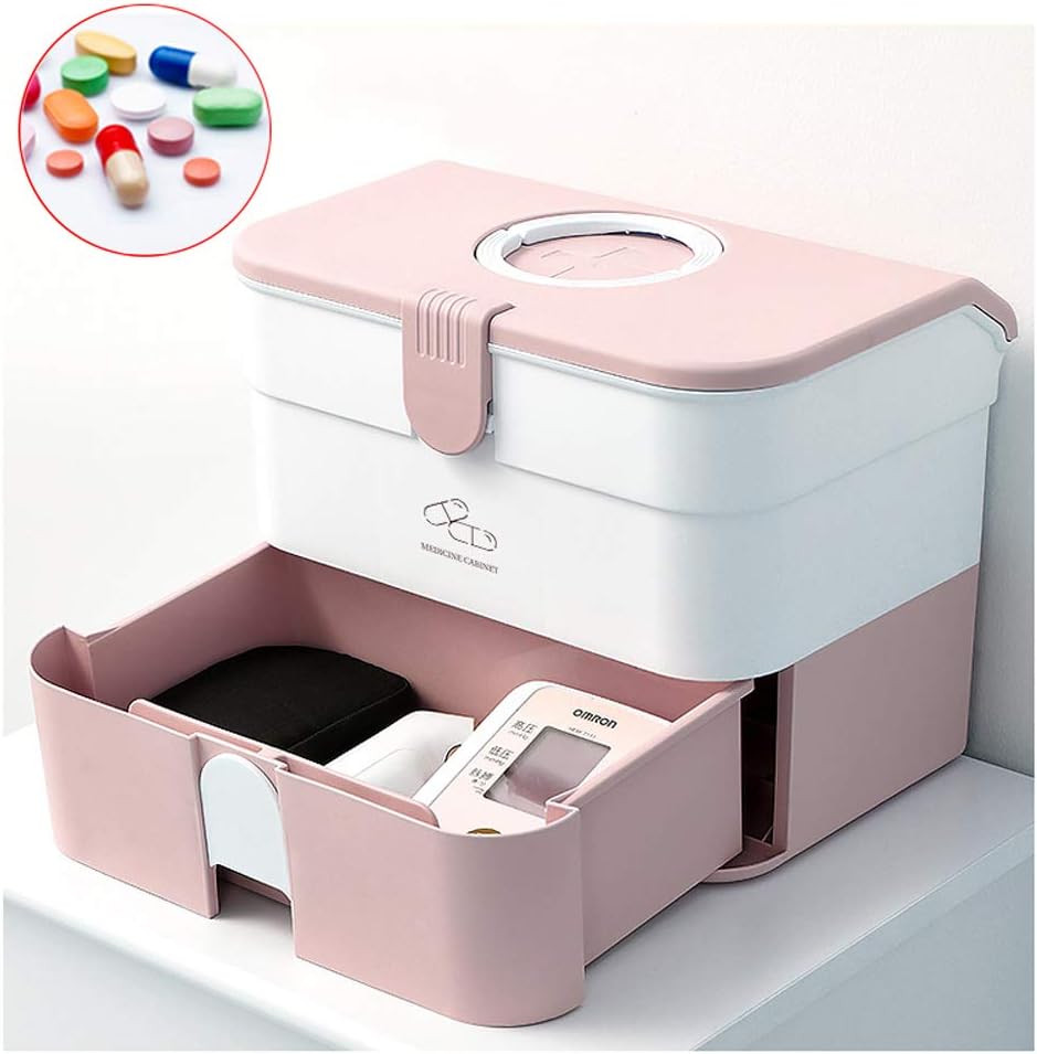 YXYLD Medicine Storage Medicine Storage Box Double
