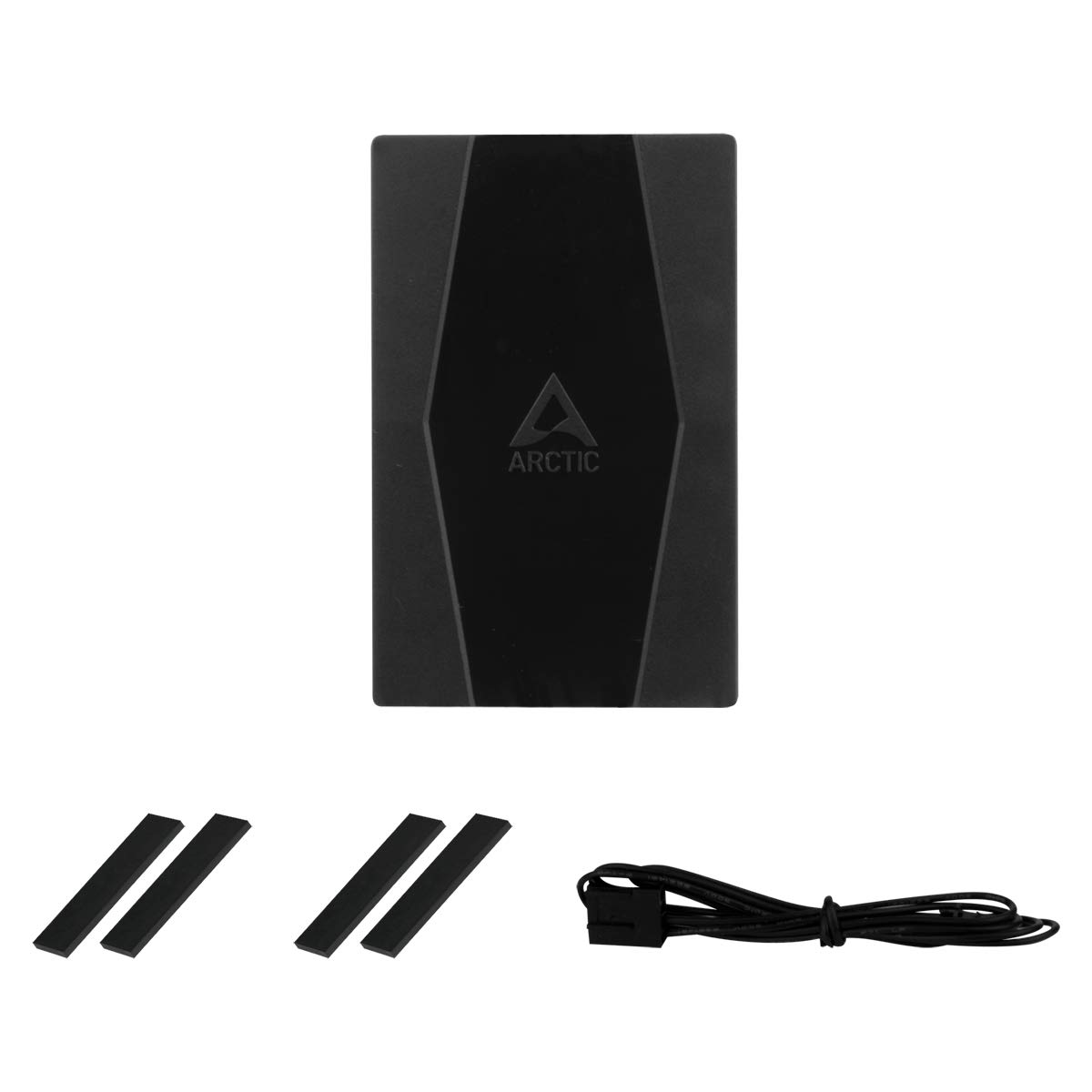ARCTIC Case Fan Hub - 10-fold PWM Fan Distributor with SATA Power - Black