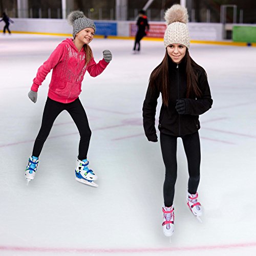 Xino Sports Adjustable Ice Skates for Girls and Boys, Two Awesome