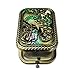 Ivenf Antique Vintage Square Compact Purse Mirror Wedding/Christmas/Birthday Gift, Peacock King Closed Tail, Bronze