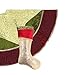 Valery Madelyn Christmas Tree Skirt for Tree Decorations, 48 Inch Traditional Red Green Gold Large Xmas Velvet Tree Skirt with Embroidery Patchwork & Tassels for Tree Merry Christmas Party Decor