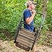 ALPS Mountaineering Outdoor Rocking Chair - Durable Folding Beach and Camp Chair with Comfortable Cushioned Polyester Fabric Over Locking Steel Frame, Khaki