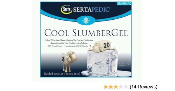 Amazon Com Pillows Serta Sertapedic Cool Coolgel Slumbergel