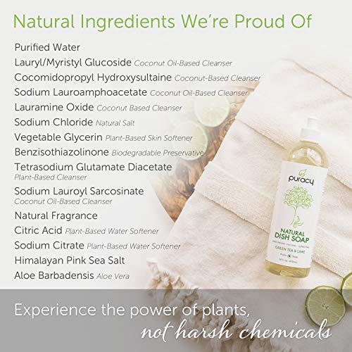 2 Puracy+Natural+Sulfate+Free+Dishwashing+Detergent