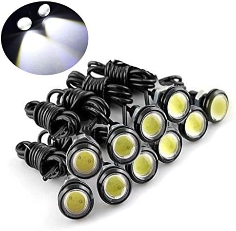 PESIC 10x 9w White LED Eagle Eye Bumper DRL Fog Motorcycle Car Light Bulb