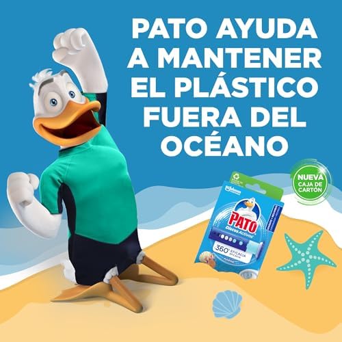 WC ativo discos marinhos, limpa, refresca e perfuma a sanita, eficiência 360°, embalagem 1 dispositivo + 3 recargas = 18 discos