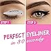 New Eye Makeup Fast Eyeliner & Eyeshadow Non-Woven Stencil Stickers, 6 Styles for Eyeliner + 4 Styles for Eyeshadow Set Profession Classic Quickly Makeup Guide Template Cosmetic Tools
