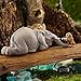 Top Collection Miniature Garden Elephant Reading Book with Owl, Gray
