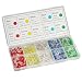 DiCUNO 1000pcs 3mm LED Assorted Light Emitting Diodes Diffused 2pin Round Color White/Red/Yellow/Green/Blue Kit Box(5 Colors x 200pcs)
