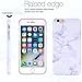 BAISRKE White Marble Design Case Slim Flexible Soft Silicone Bumper Shockproof Gel TPU Rubber Glossy Cover Phone Case Compatible with iPhone 6 Plus / 6s Plus [5.5 inch]