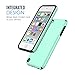 MoKo Case Fit iPod Touch 2019 Released iPod Touch 7 / iPod Touch 6 / iPod Touch 5, 2 in 1 Shock Absorbing TPU Bumper Ultra Slim Protective Case with Hard Back Cover - Mint Green