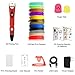 dikale 3D Pen with PLA Filament Refills 07A【Newest Version】 3D Pen Bonus 12 Colors 120 Feet PLA 250 Stencils eBooks for Kids Adults Arts Crafts Model DIY, Non-Clogging