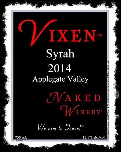 2014 Naked Winery "Vixen" Applegate Valley, Oregon Syrah 750 mL