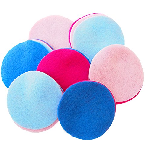 Playfully Ever After Pink, Light Pink, Militia Blue & Light Blue Craft Felt Circles (3 Inch - 30pc)