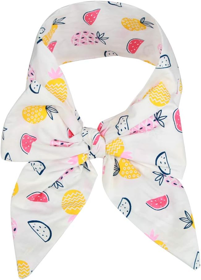 Romiracle Newborn Baby Swaddle Sash Cute Bow Photo Props Super Large Infant Swaddle Wrap (Pineapple and Watermelon)