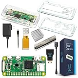 Vilros Raspberry Pi Zero W Basic Starter Kit- Clear Case Edition-Includes Pi Zero W -Power Supply &amp; Premium Clear Case