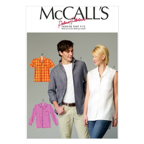 McCall Pattern Company M6932 Misses/Mens Shirts, Size XN