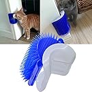 SweetPetGarden Self Groomer with Catnip Pouch,Cat Self Groomer Wall Corner Massage groomer Cat Self Grooming Brush