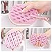 KECUCO 3 Pack Soft Bath Sponge for Women, Men, Kids, 100% Fiber Sponge Gentle & Soothing Body Sponge, Colourful & Extra Large Size with Fine, Soft, Rich Foam (Children)