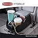 Rubbermaid Automotive Portable Console Organizer Caddy with Dual USB Charging Ports and Cup Holders