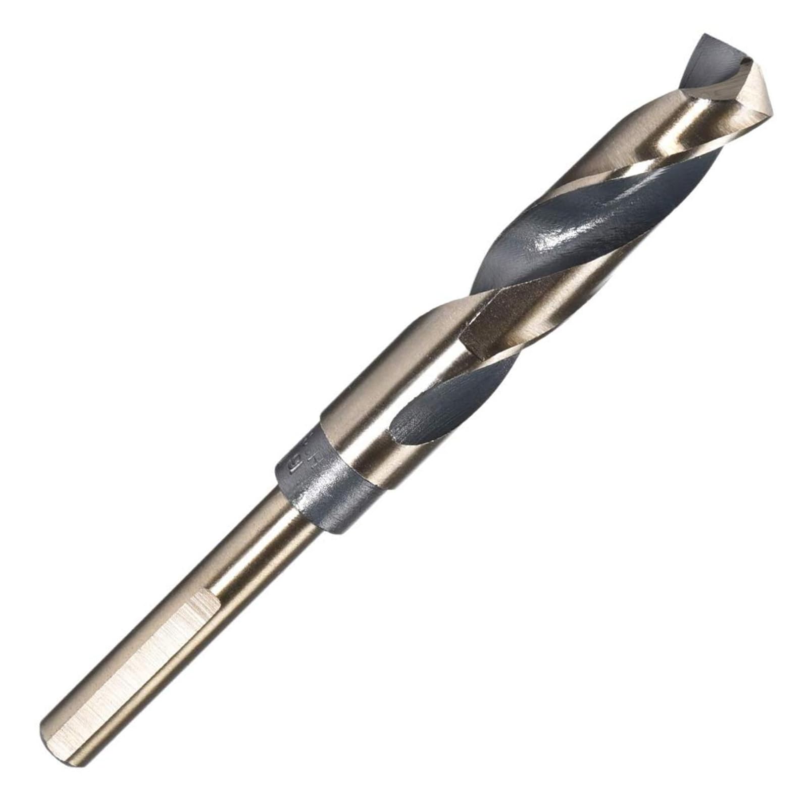 Reduced Shank Twist Drill Bits 16mm High Speed Steel 4341 with 10mm Shank for Stainless Steel Alloy Metal Plastic Wood