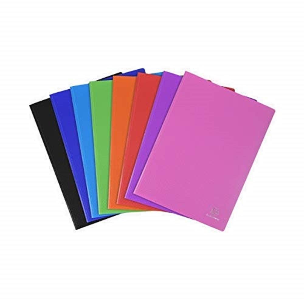 Exacompta - Ref 8860E - Opak Display Book - Suitable for A5 Documents, 60 Pockets, 120 Viewing Pages, Matt Laminated Cover, High Transparency Pockets - Random Colour Cover
