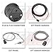 MaxTow Double Vision 2200 F Pyrometer Exhaust Gas Temperature EGT Gauge Kit - Includes Type K Probe - Black Gauge Face - Blue LED Dial - Analog & Digital Readouts - for Gas Trucks - 2-1/16