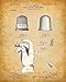 Original Sewing Patent Art Prints - Set of Four Photos (8x10) Unframed - Makes a Great Gift Under $20 for Sewers, Fashion Designers or Seamstresses