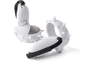 NIUVR Touch Controller Grip Cover Compatible with Quest 2 VR Accessories, Anti-Throw Protective Handle Sleeve with Nylon Adjustable Knuckle Strap