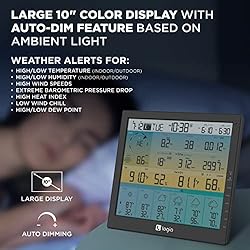 Logia 7-in-1 Wireless Weather Station with 6-Day