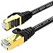 Cables Direct Online 25FT S/FTP Cat7 Copper Network Ethernet Patch Cable, Internet Wire, Compatible with PC, Laptop, Modem, Router, TVs, Printer Cord, Consoles for Home and Office (25ft, Black)