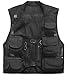 ZSHOW Men's Mesh Fishing Vest Multi Pockets Photography Outdoor Jacket