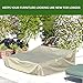 Formosa Covers | Double Wide Chaise Cover, Outdoor Daybed Cover, Premium Tight Weave, Anti UV, Superior Water Resistance, Adjustable Peel and Secure Fasteners - 90