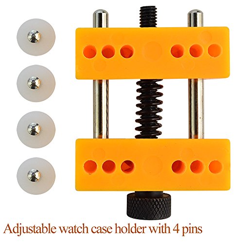 baotongle Watch Adjustable Back Remover Repair Tool Kit Opener Back Case Opener Watch Holder for Watch Repair and Battery Replacement