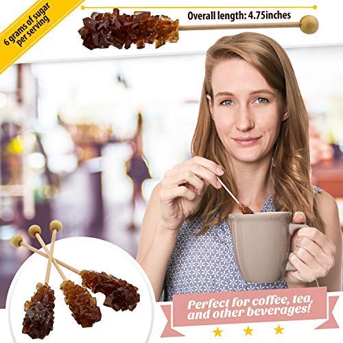 Individually Wrapped Barista Swizzle Sugar Sticks Made in the USA - Brown 25pc - //medicalbooks.filipinodoctors.org