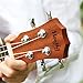 Ukulele 21 Inch Concert Ukulele with Bag Spruce Top Panel, Rosewood Fretboard 4 Strings Instrument with Nylon Strings Silver Geared Tuners