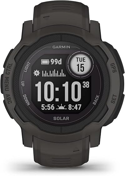 Garmin Instinct 2 Solar GPS Rugged Smartwatch Graphite Renewed