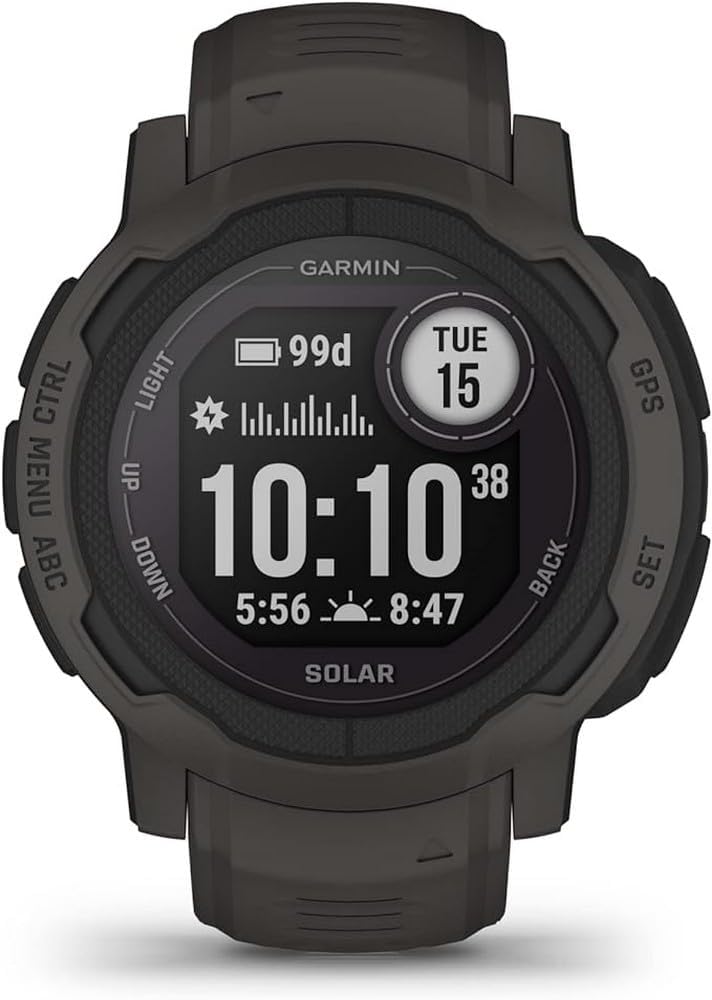 Garmin Instinct 2 Solar GPS Rugged Smartwatch Graphite Renewed