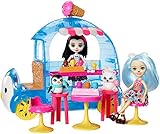 Enchantimals Frozen Treats Truck + Preena Penguin Doll & Jayla Figure