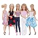 E-TING 5 Sets Fashion Casual Wear Clothes Outfit Party Dress for Girl Doll